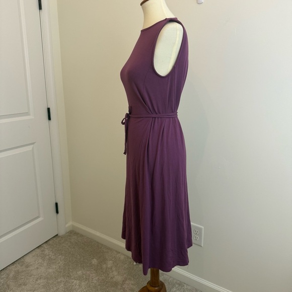 Eileen Fisher Purple Jersey Tank Dress Size S Relaxed Fit‎ Stretch Sleeveless - Picture 3 of 9
